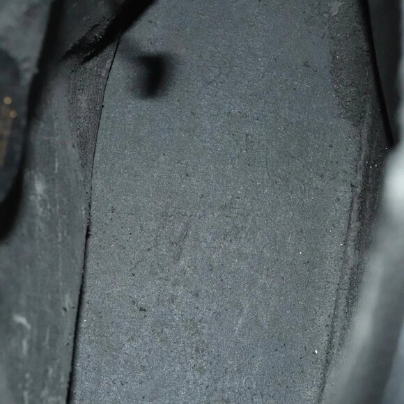 GUCCI Bamboo Hand Bag Leather 2way Black Gold - Picture 14 of 16